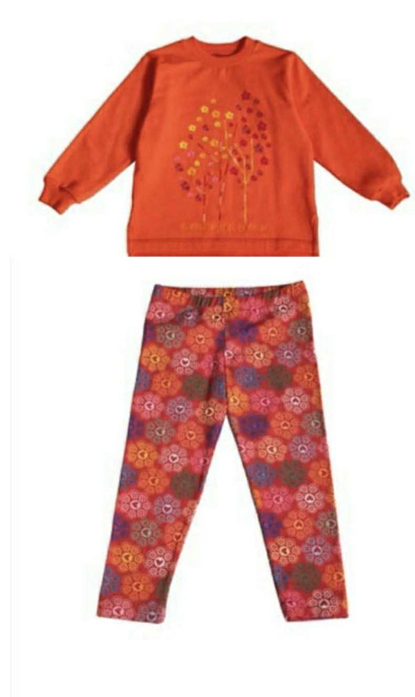 Agatha folktales orange leggings set
