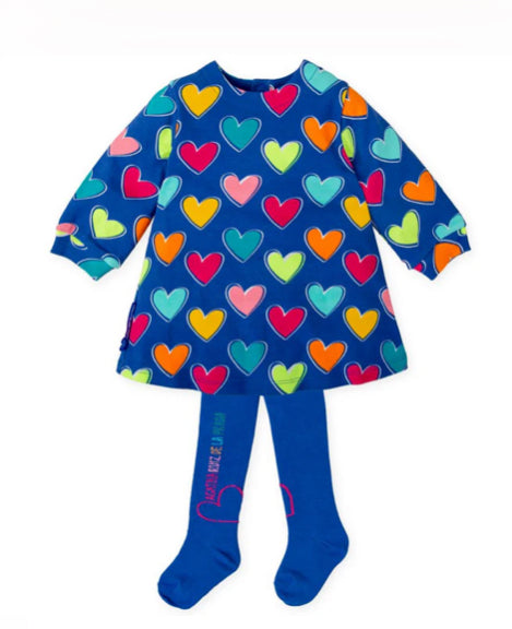 Agatha blue heart dress