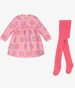Agatha flower dress & tights
