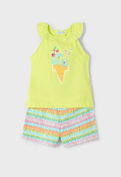 Mayoral ice cream shorts set