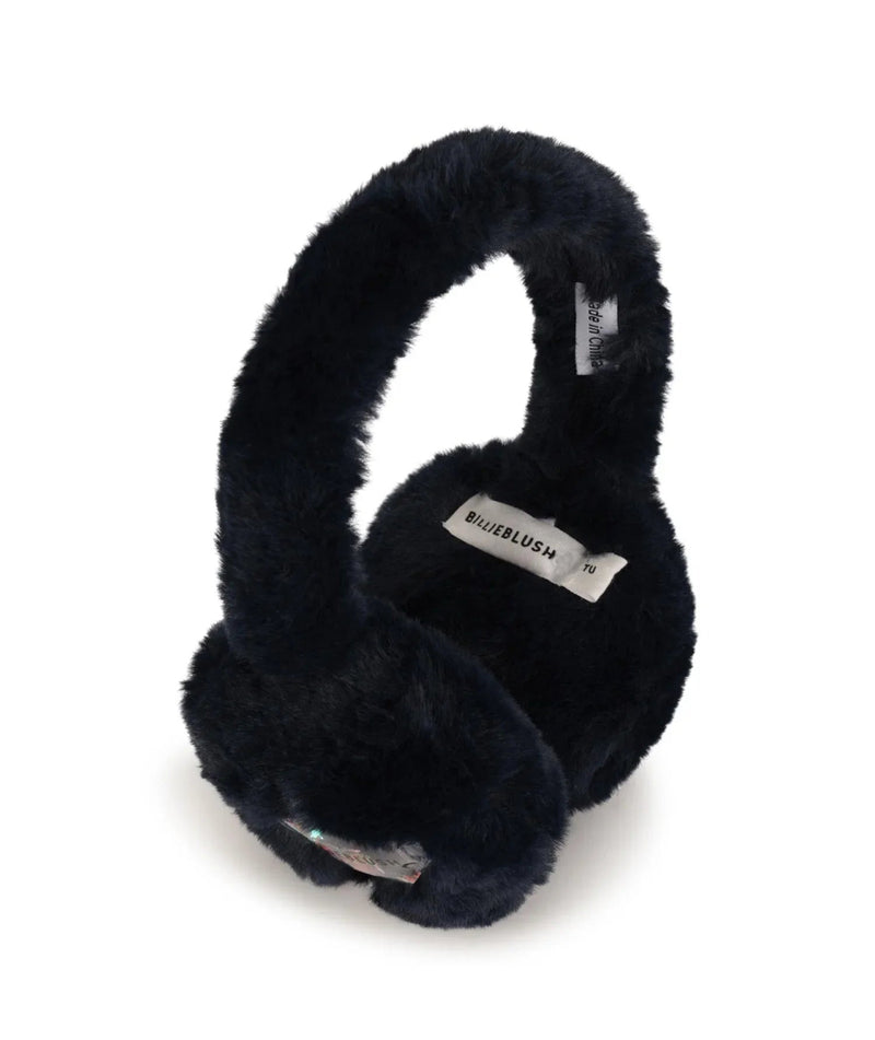 Billie blush navy ear muffs