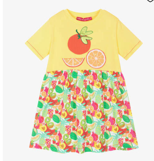 Agatha yellow fruits dress