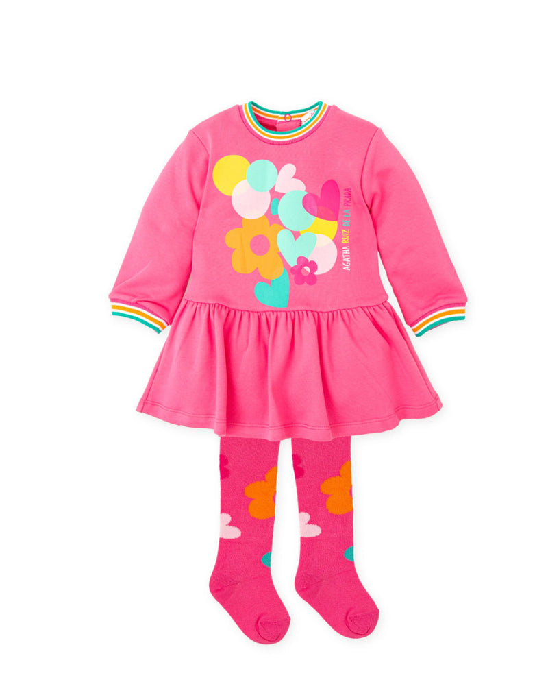 Agatha ruiz flower dress & tights