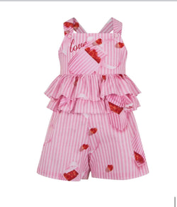 Lapin house pink love playsuit