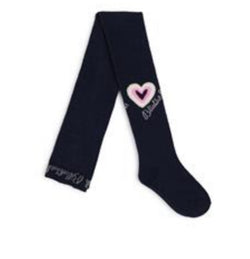 Billieblush navy heart tights