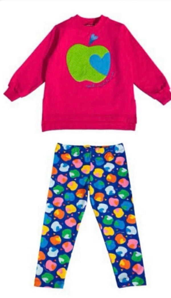 Agatha Ruiz apples leggings set
