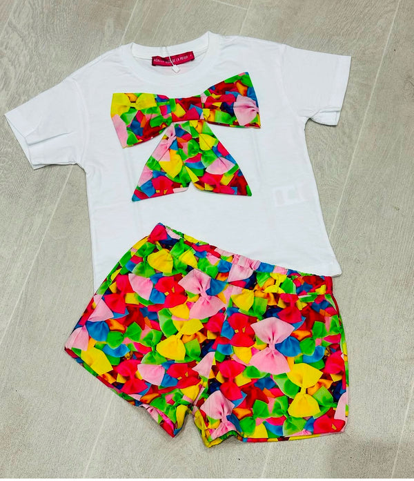 Agatha Ruiz bow shorts set