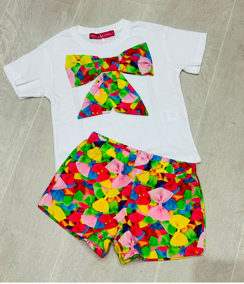 Agatha Ruiz bow shorts set