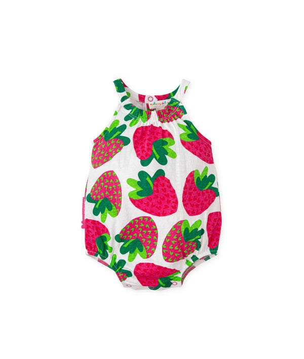 Agatha strawberry romper