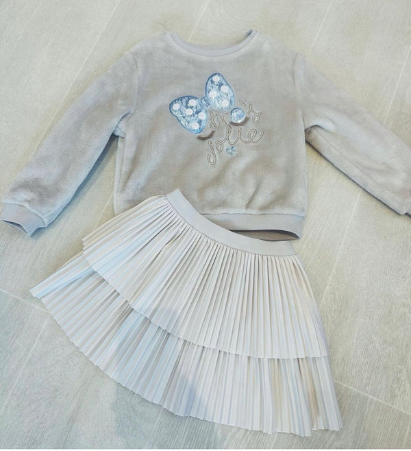 Mayoral fluffy jumper and skirt set