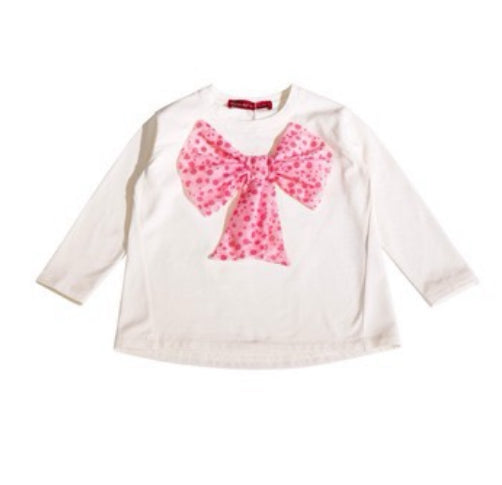 Agatha pink bow skirt set