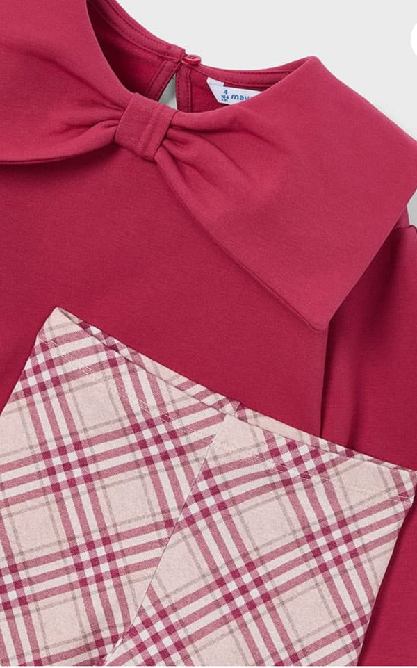 Mayoral red bow leggings set 4723