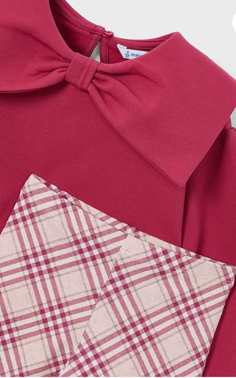 Mayoral red bow leggings set 4723