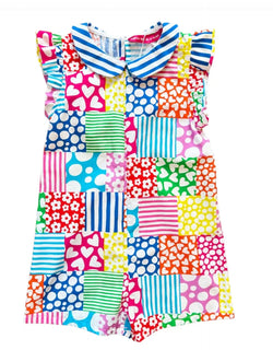Agatha Ruiz check collar playsuit