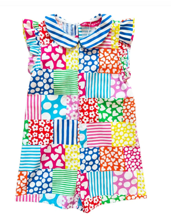 Agatha Ruiz check collar playsuit