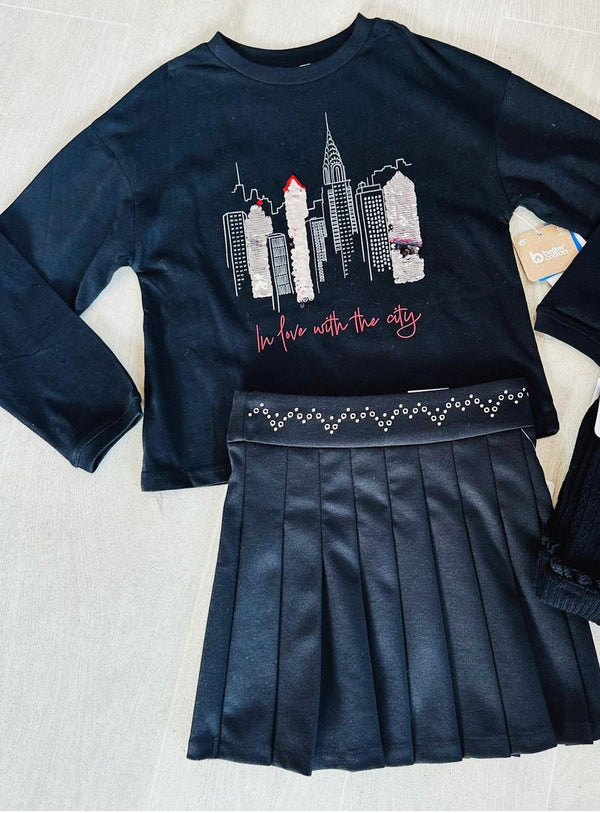 Mayoral sky line skirt set