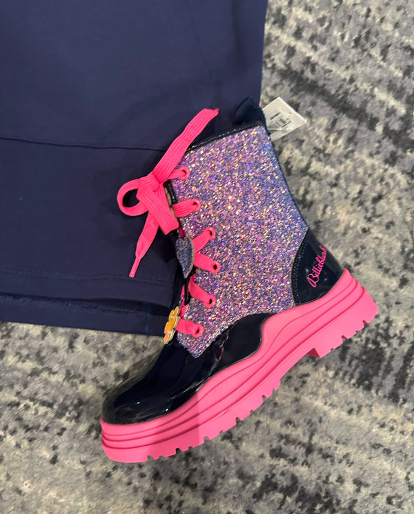 Billieblush navy glitter boots