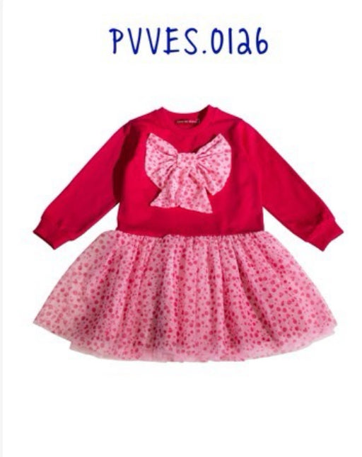 Agatha flounce bow dress