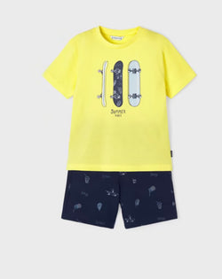 Mayoral boys yellow skate set