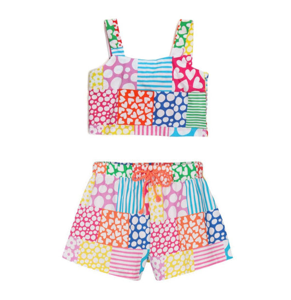 Agatha Ruiz crop shorts set