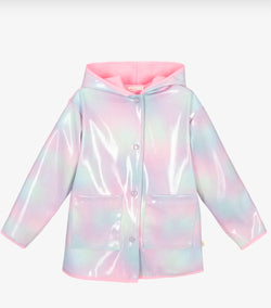 Billie blush rain coat