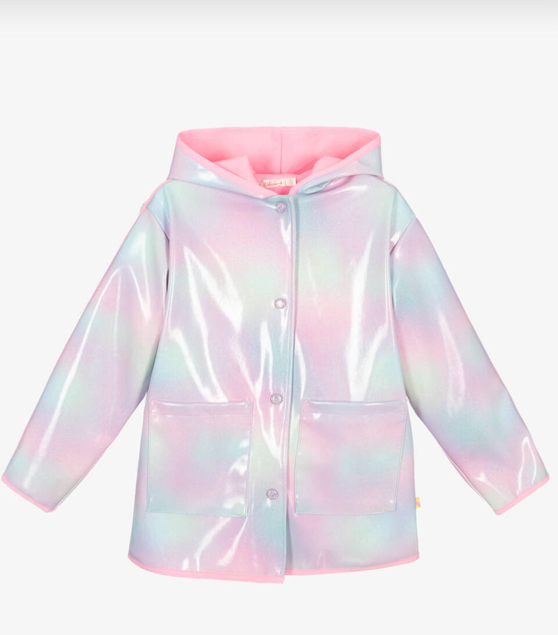 Billie blush rain coat
