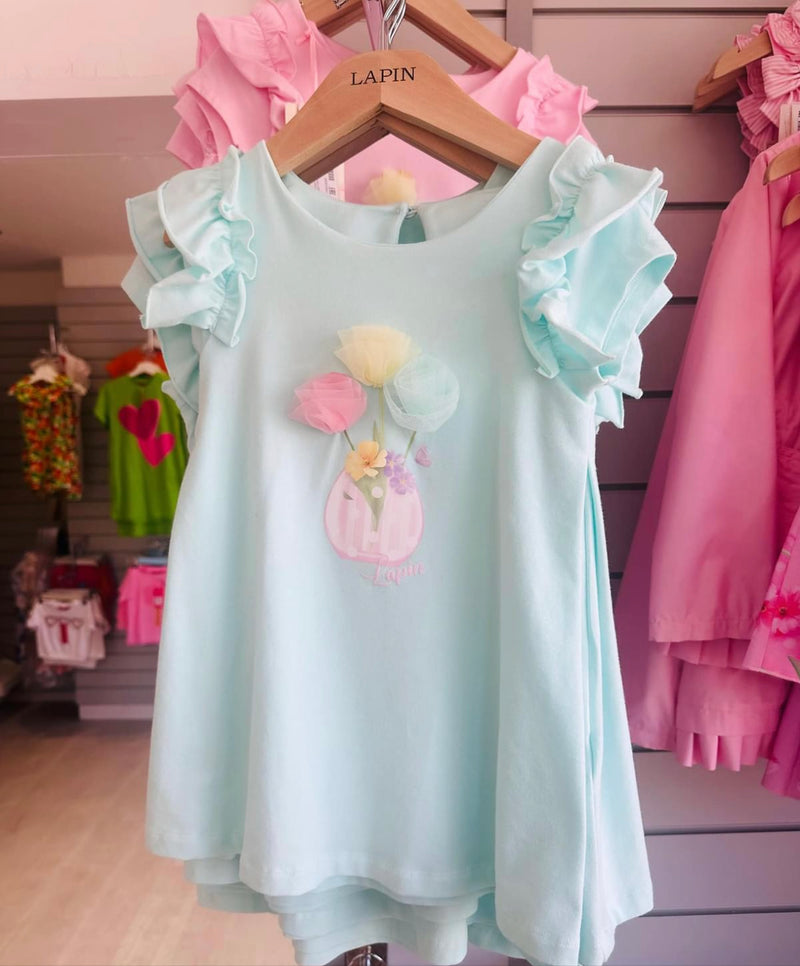 Lapin house turquoise flower dress