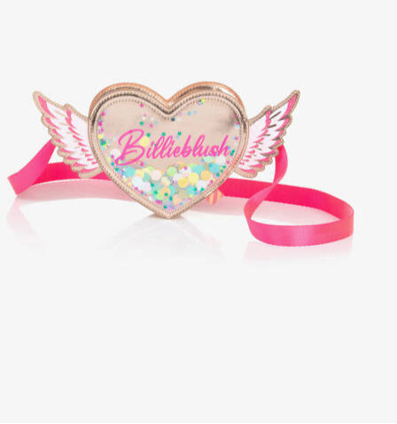 Billie blush heart wings bag