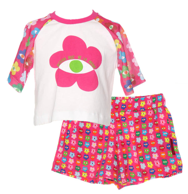 Agatha flower shorts set