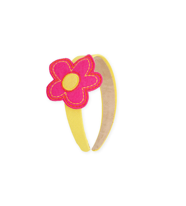 Yellow flower headband