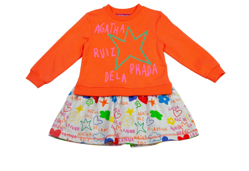 Agatha crayon dress