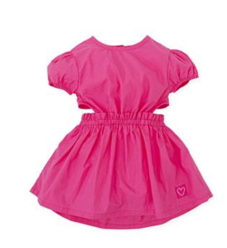 Agatha pink cut out dress