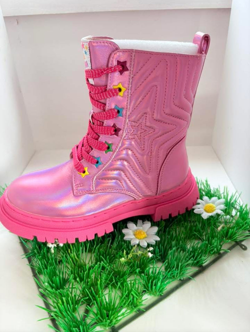 Agatha pink boots