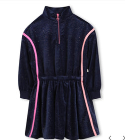 Billie blush navy dress