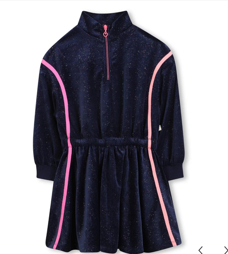 Billie blush navy dress