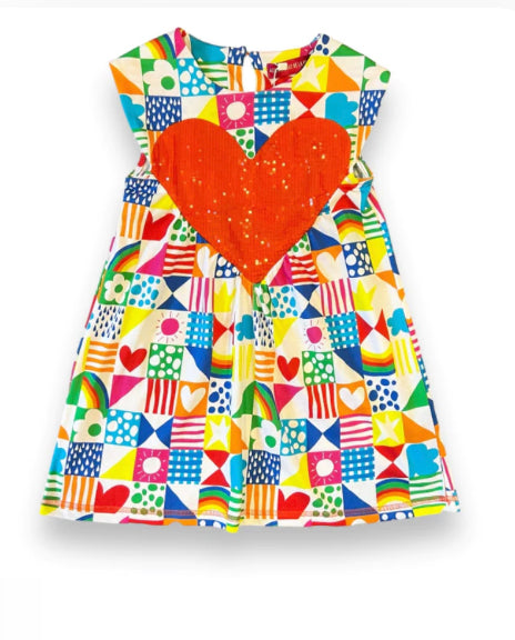 Agatha multi colour dress heart