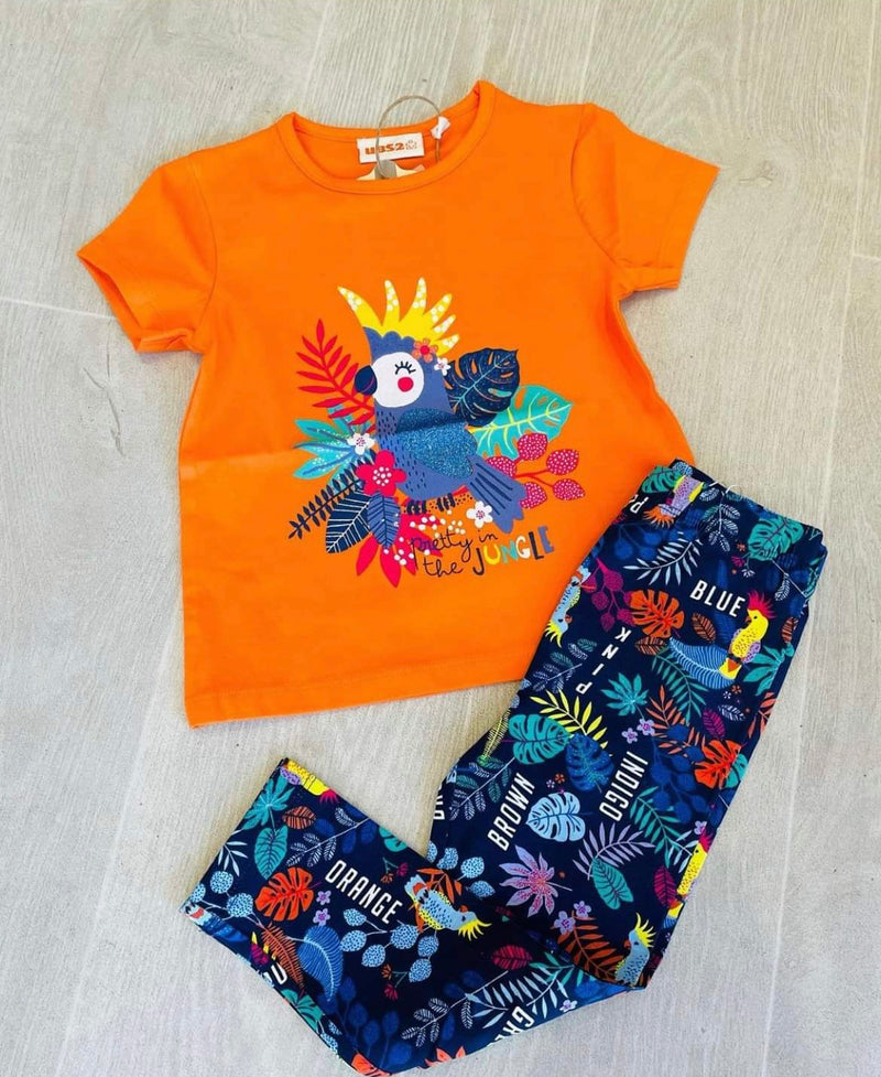 Ubs 2 parrot toddler leggings set